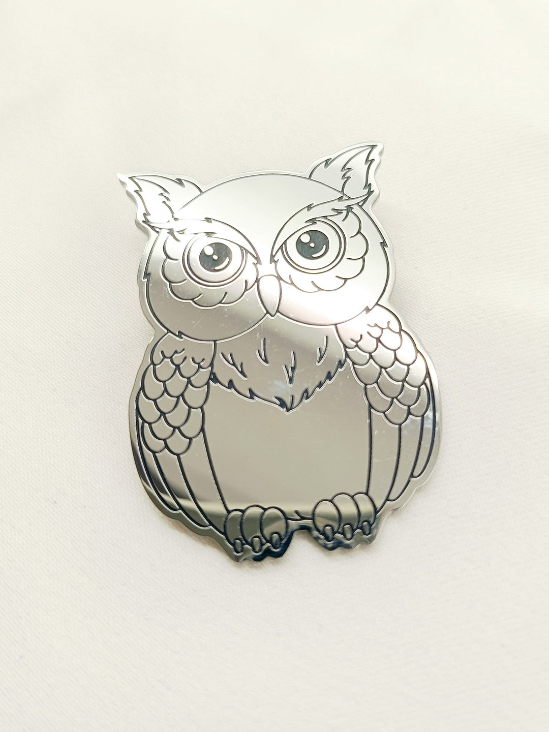 Nyra Owl Silver Men's Brooche