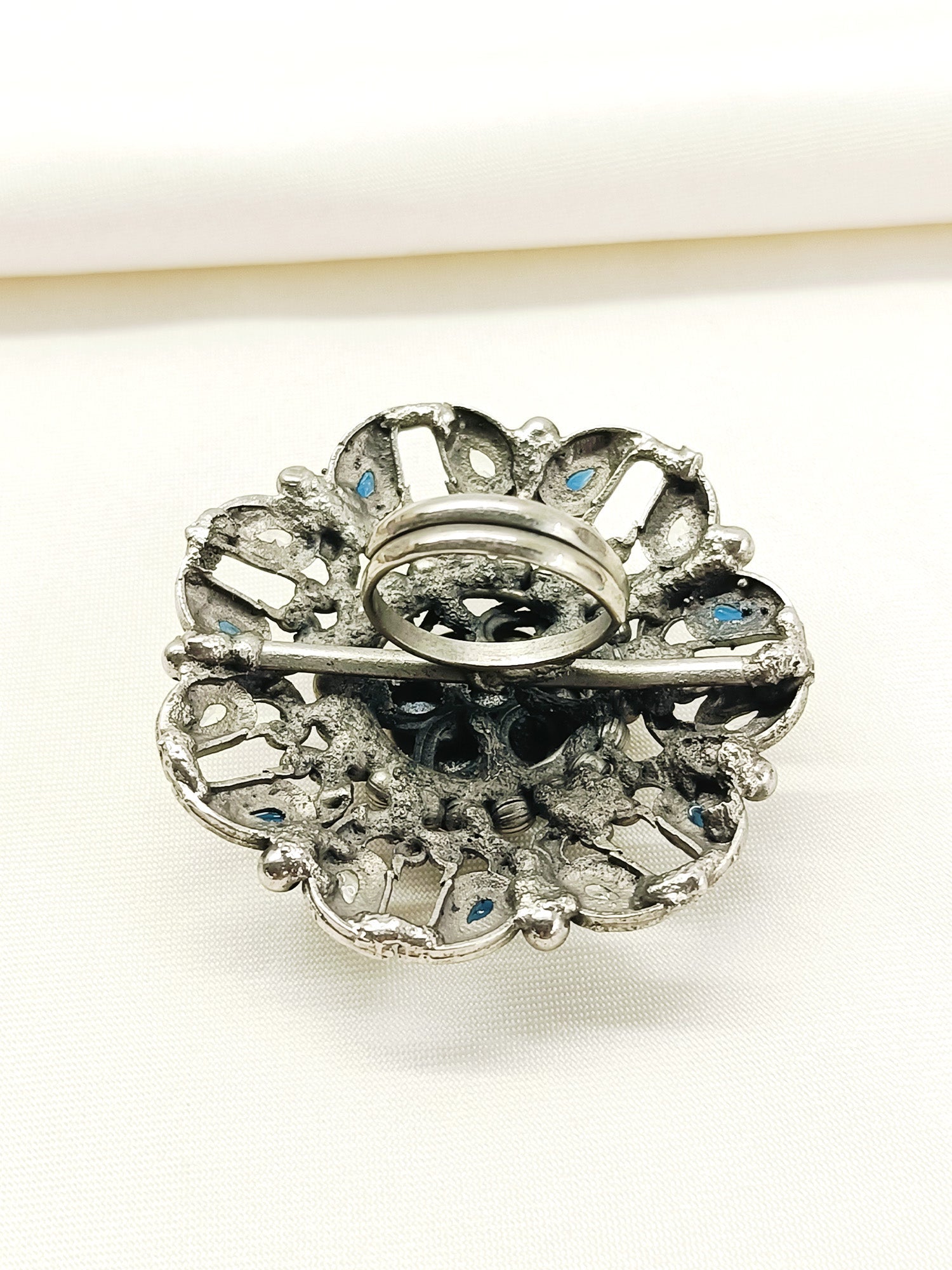 Kaasvi Firozi Oxidized Finger Ring