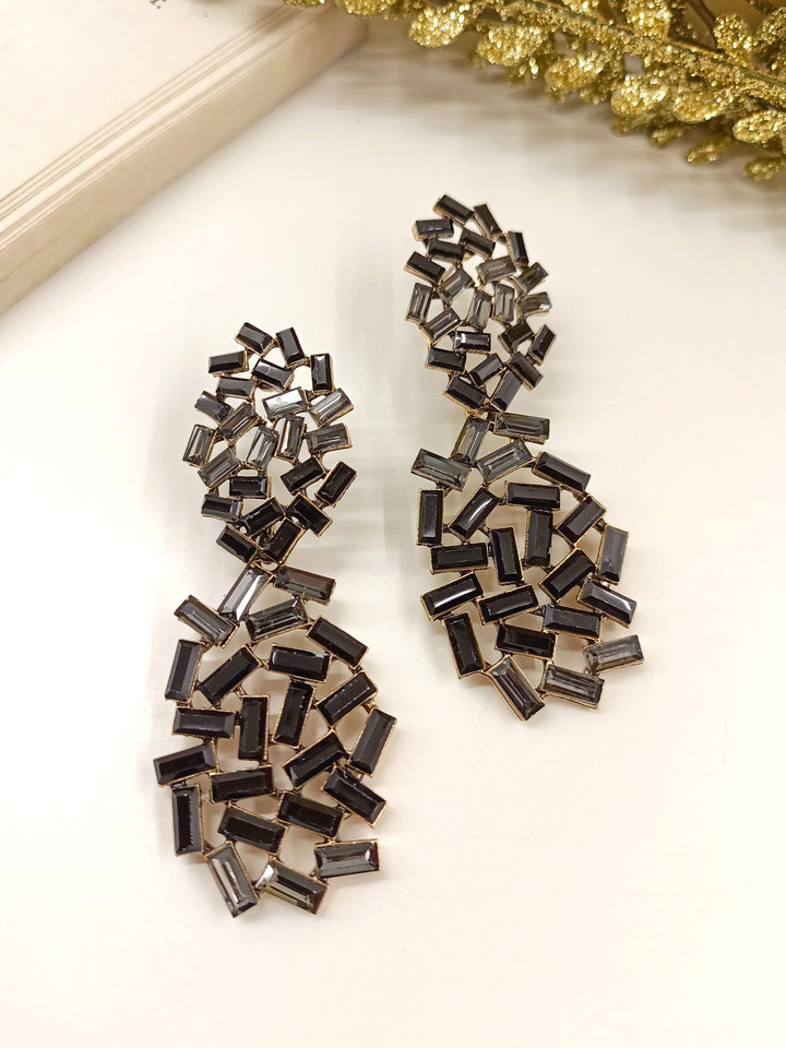 Krishti Black Western Earrings