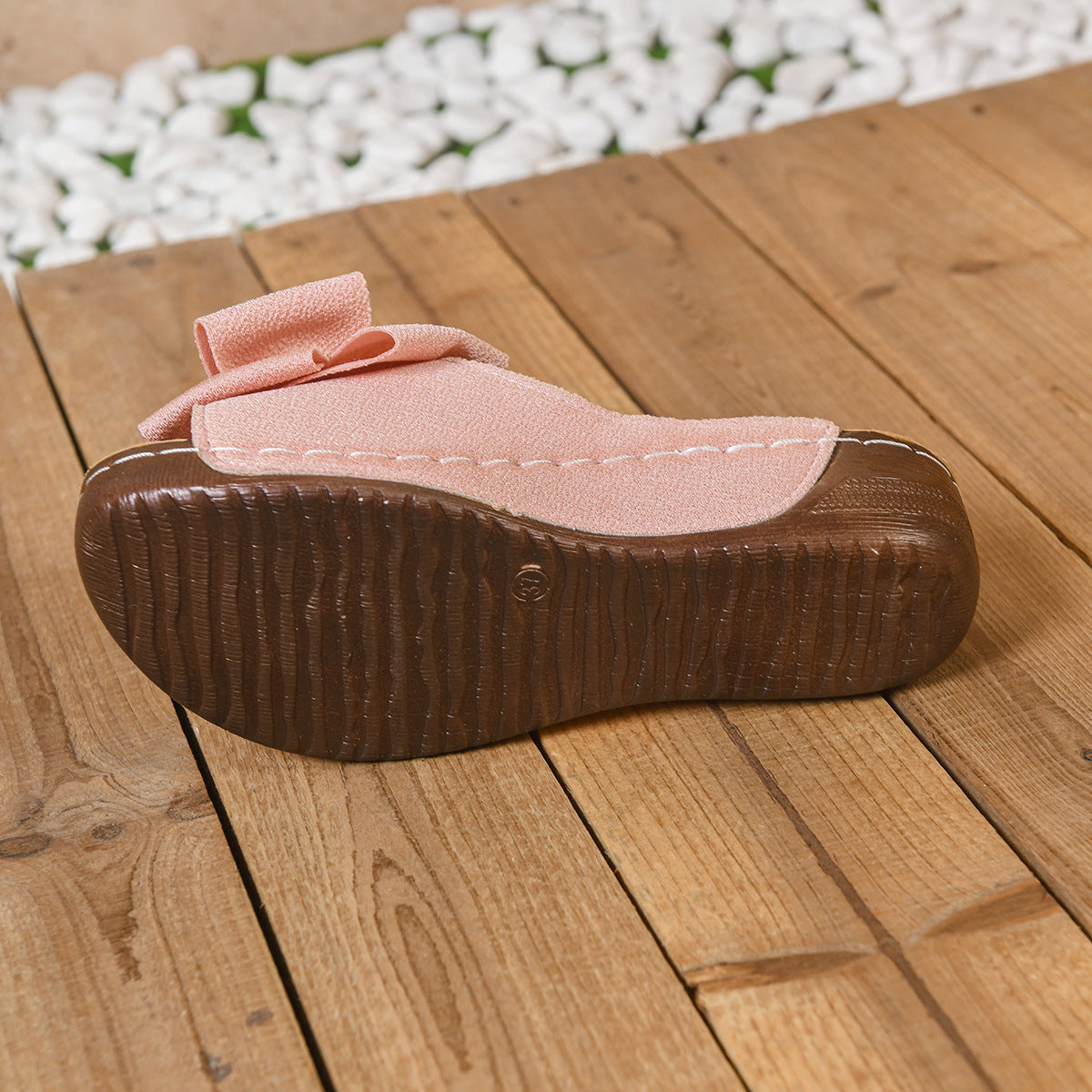Women’s Liora Bow Flower Platform Wedge Slide Sandals – Peep-Toe Wide Strap Summer Slides (US 5–10.5)