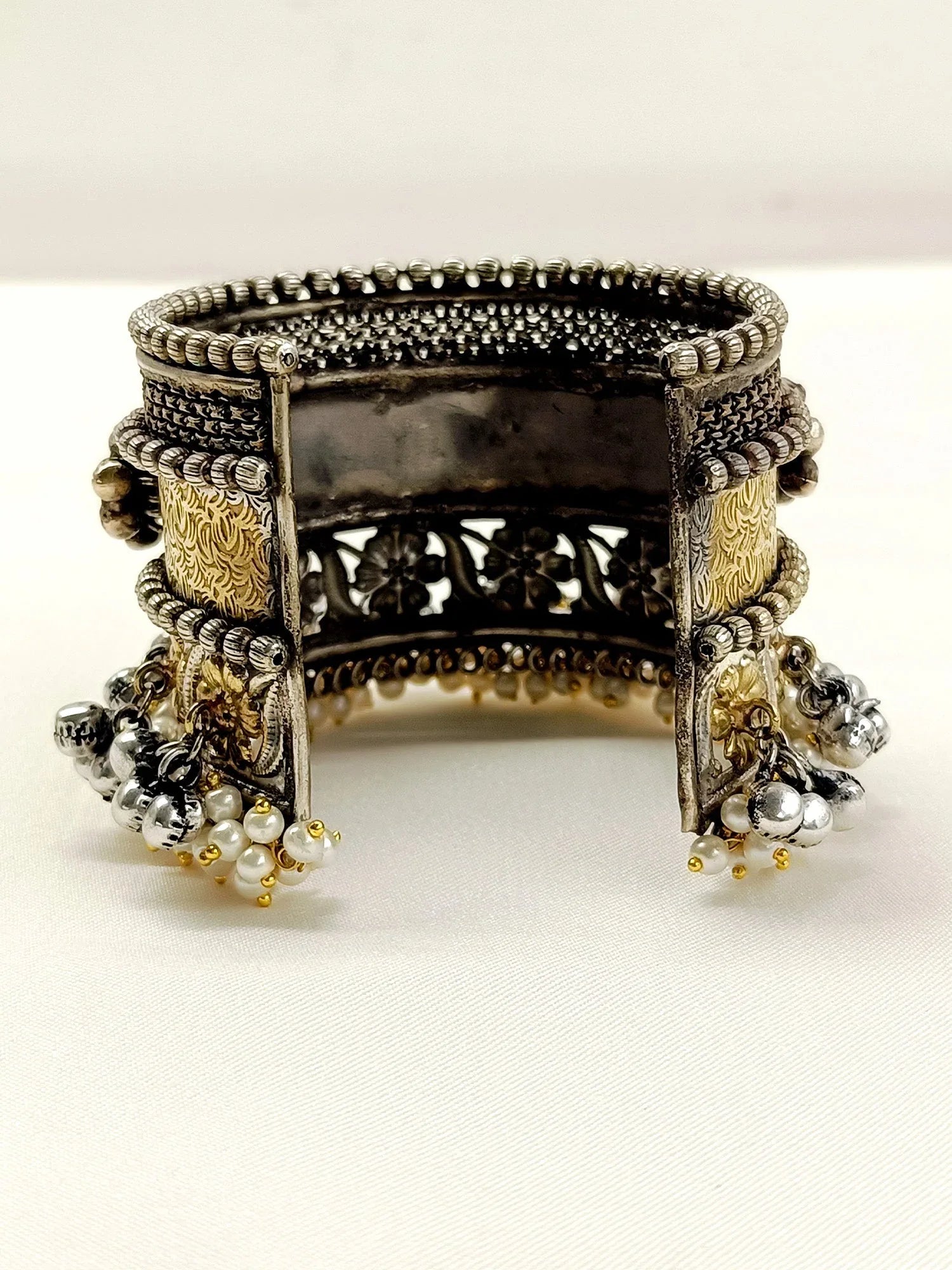 Savya Silver N Golden Oxidized Bracelet