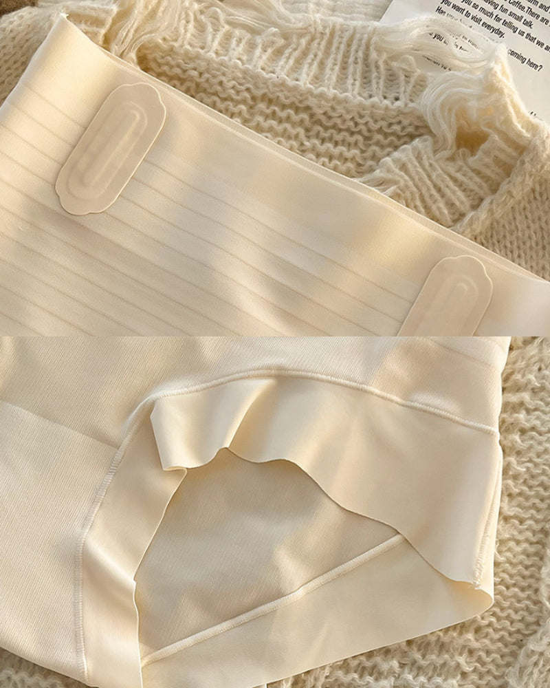 Ice Silk Seamless Tightening Waist Panties Hip Lift Breathable Shaping Briefs  - By Qivii