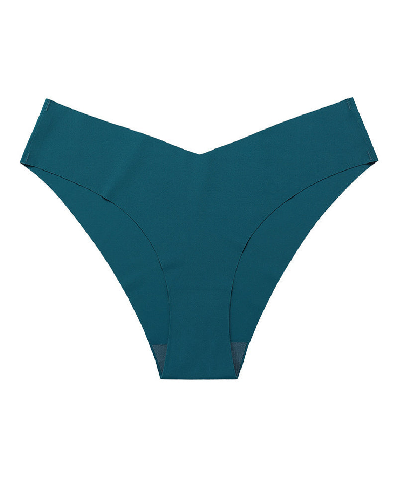 Sexy Ice Silk Low-Rise Panties Seamless Multicolor Briefs Lingerie  - By Qivii