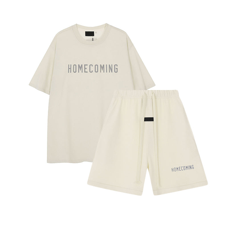 Homecoming T-Shirt / Shorts / Set - Milky White  - By Qivii
