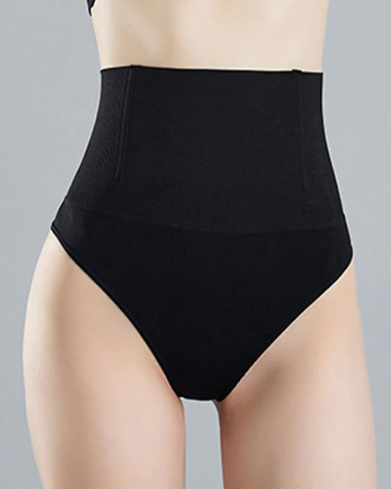 Women Slimming High Waist Tummy Control Girdle Thong Underwear Brief  - By Qivii