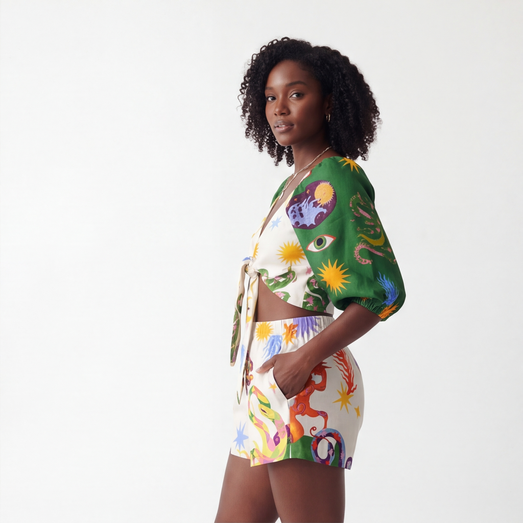 Elena Cotton Linen Set