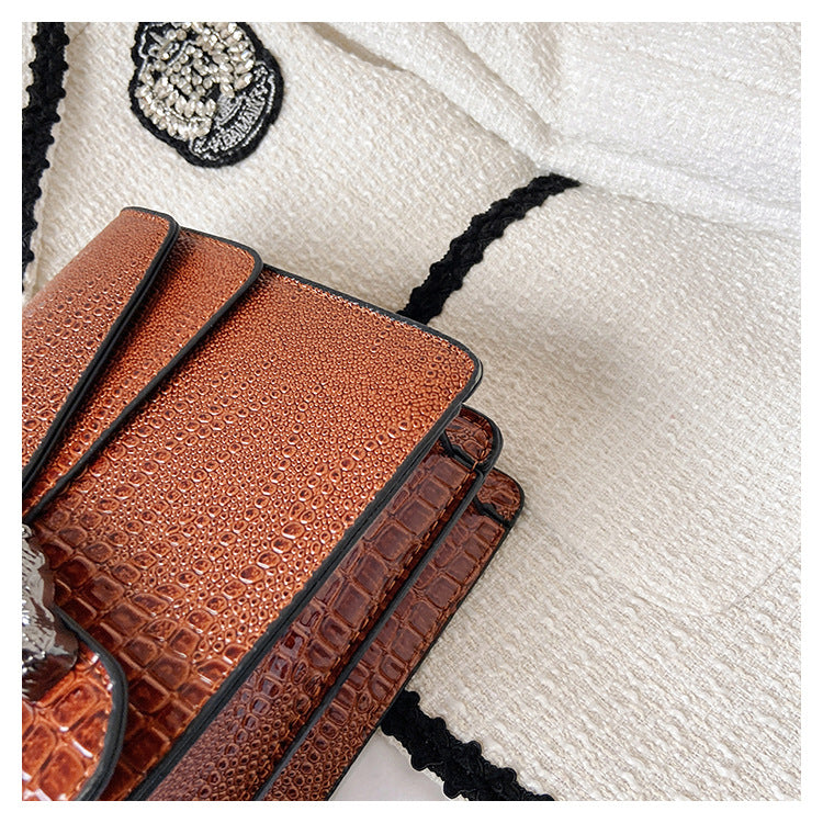 Women's Chain Flap Bag - Trendy PU Leather Shoulder & Crossbody Purse