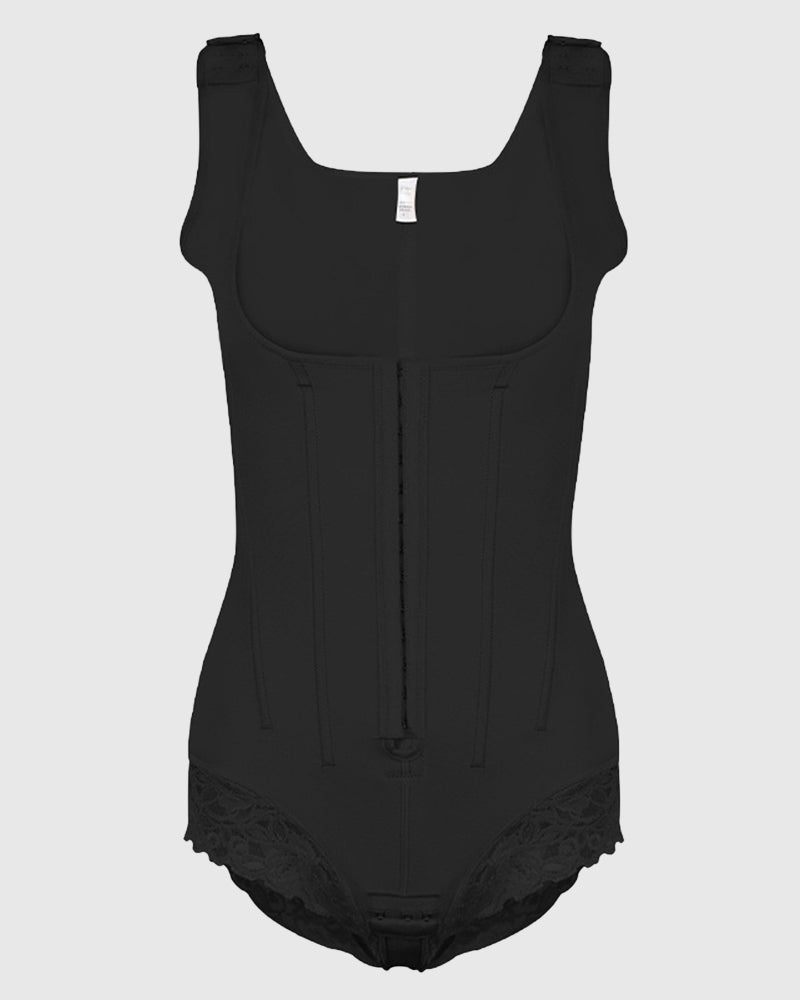 Enhanced Version 7 Steel Bones 3-row Button Corset Tights Tummy Shaping Belt Body Shaper  - By Qivii