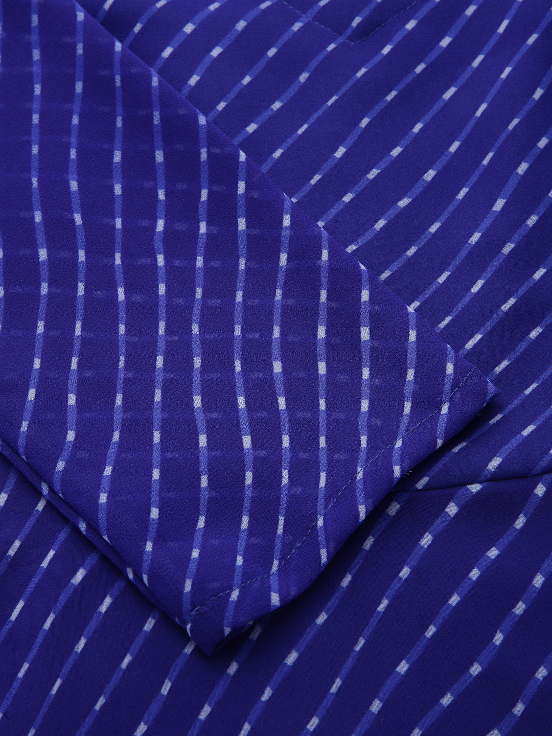 Skydiver Blue Leheriya Kurta Set  - By Ragavi - qivii