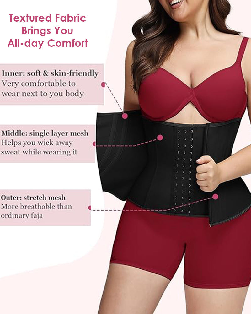 Shapshe® Zip & Breasted Body Shaper Tank Top Waist Trainer  - By Qivii