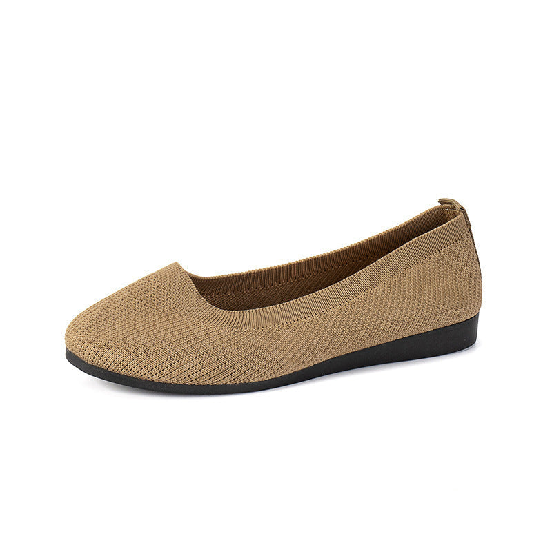 Women's Plus Size Round Toe Casual Driving Flats Comfortable Athleisure Loafers