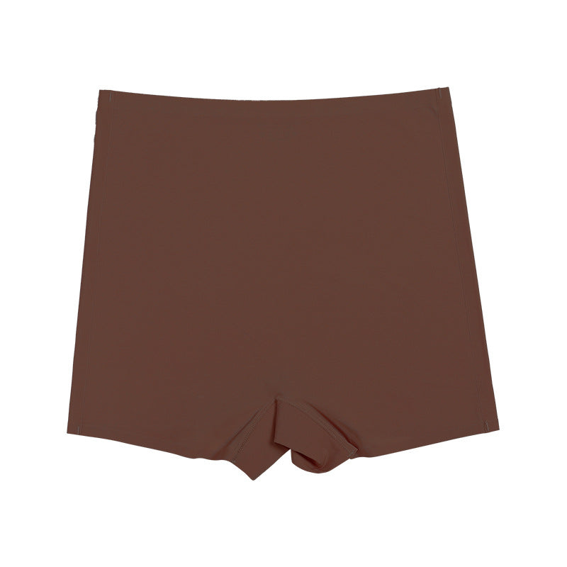 Solid Elastic Seamless Non-Slip Boyshorts Underwear  - By Qivii