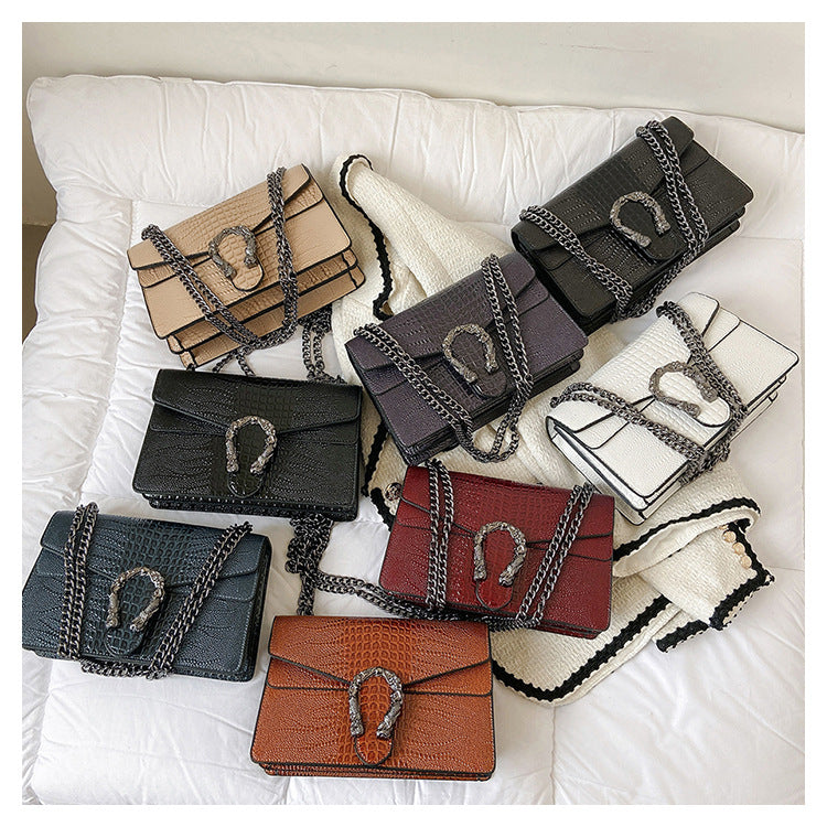 Women's Chain Flap Bag - Trendy PU Leather Shoulder & Crossbody Purse