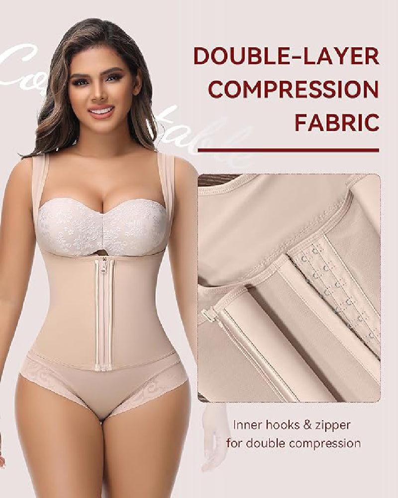 Shapshe® Fajas Colombianas Tummy Control Waist Trainer Open Bust Girdle Shapewear  - By Qivii