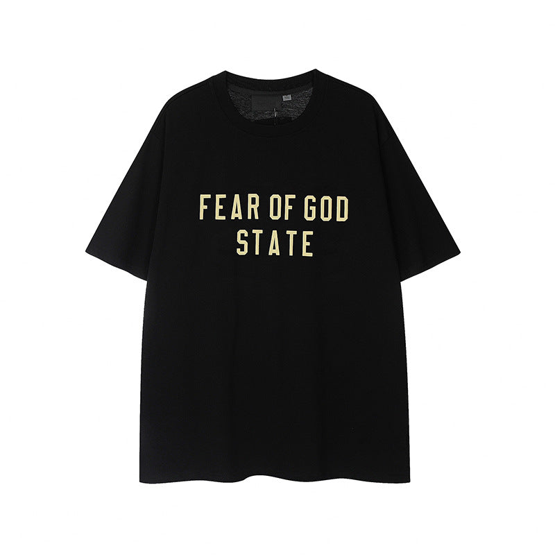 FW24 STATE T-Shirt / Shorts / Set - Black  - By Qivii