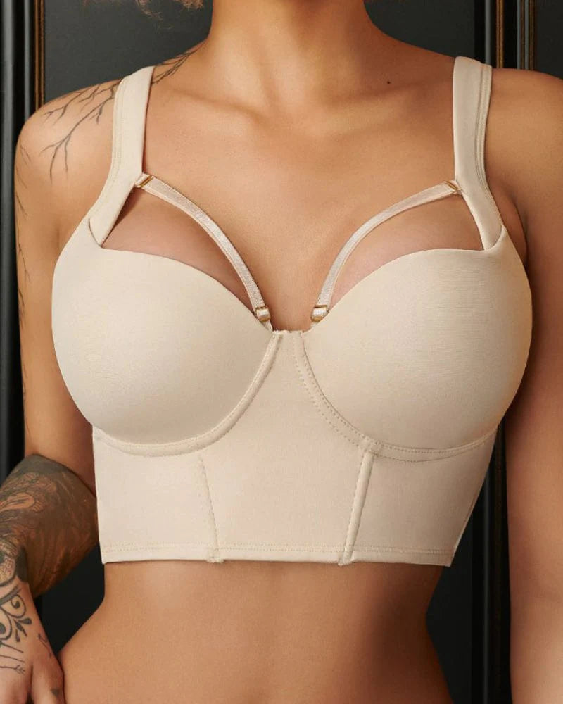 Full Cup Push Up Support Shaping Bra  - By Qivii