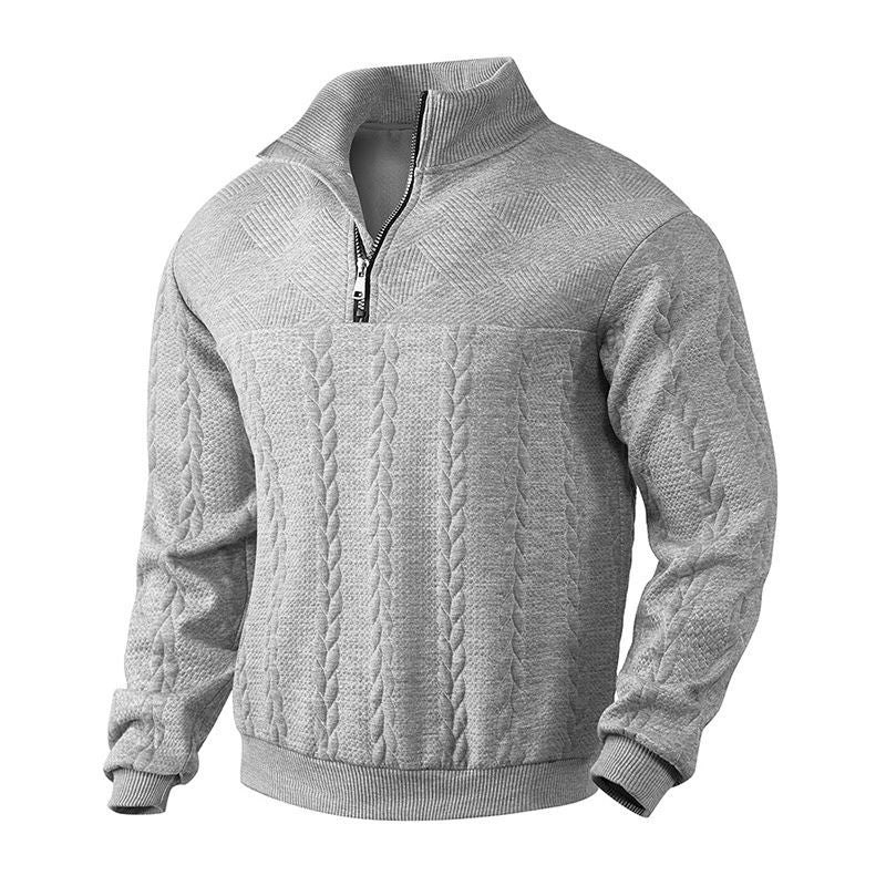 Brooks Jacquard Knit Sweater  - By Qivii