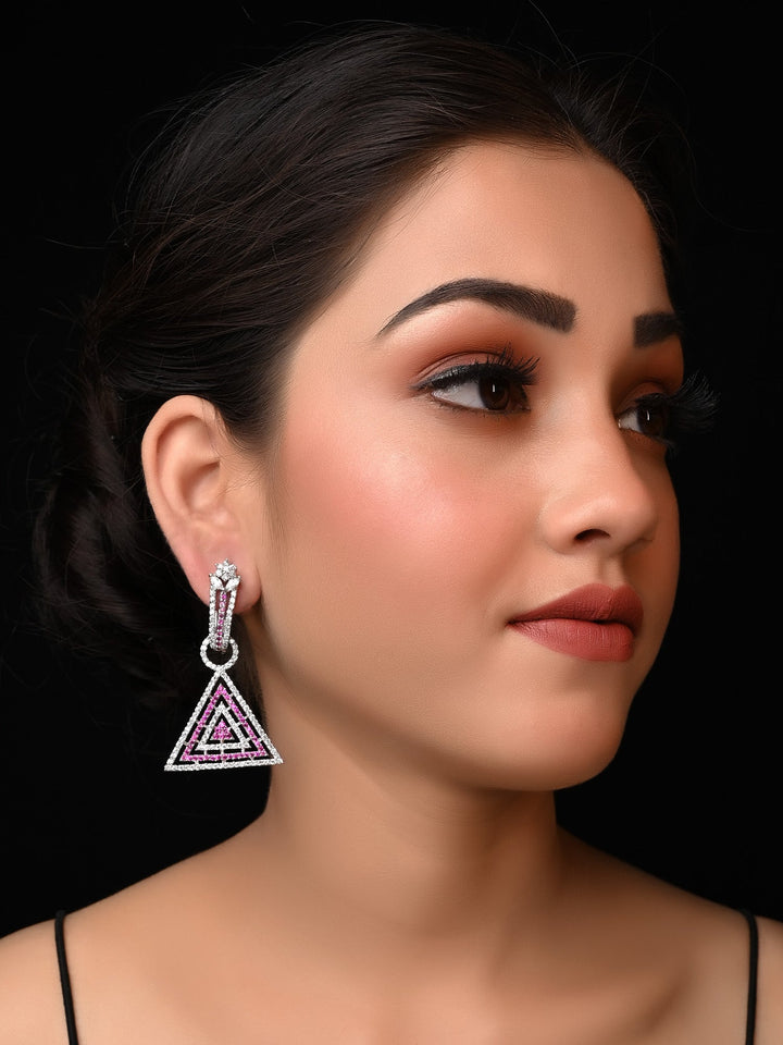 Nancy Pink Western Earrings