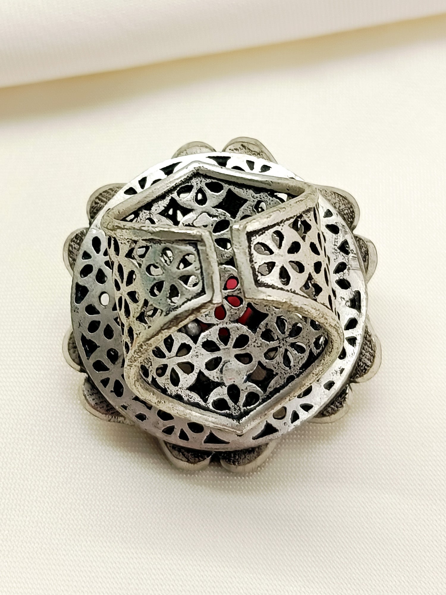 Indira Rose Pink Boutique Finger Ring