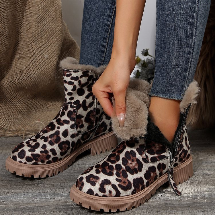 Women's Snowdrop Boots - Plush Lined Side Zip Ankle Boots (US 4-10.5)
