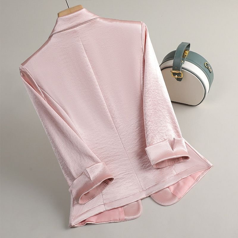 Lana Serena Elegant Satin Blazer  - By Qivii