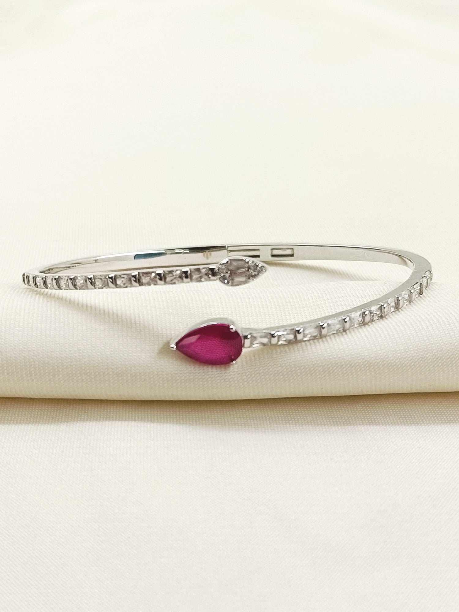 Azma Ruby American Diamond Bracelet