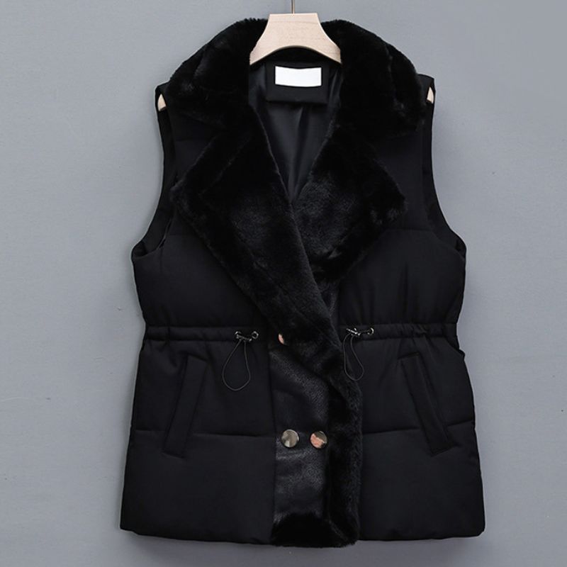 Adriana Elegant Fur Vest  - By Qivii