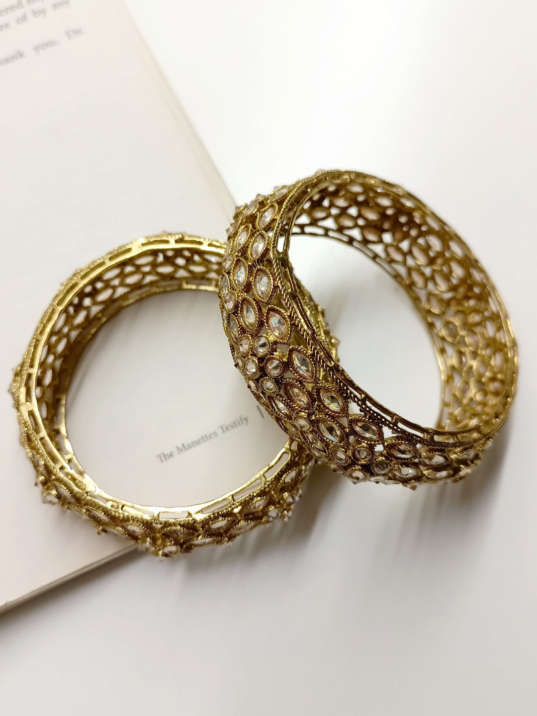 Avneet Copper Polki Bangles