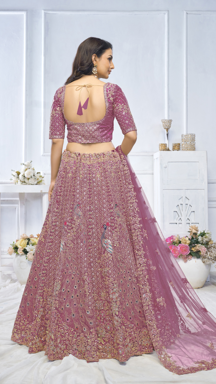 Graceful Onion bridal wear lehenga