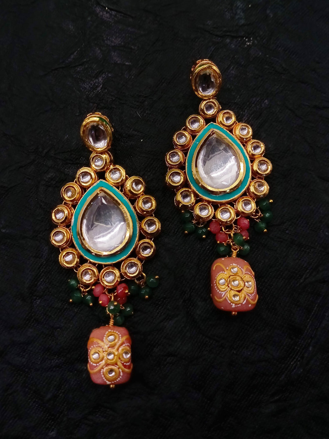 Shannon Long Kundan Earrings