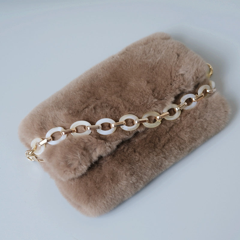 Ounamei Retro Round Acrylic Chain Strap