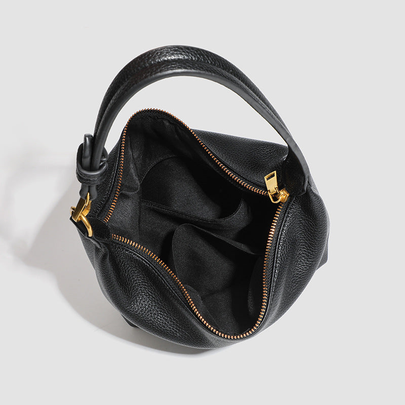 Women's Metro Pebble Hobo - Spacious Pebbled Leather Commuter - Convertible Shoulder Sling