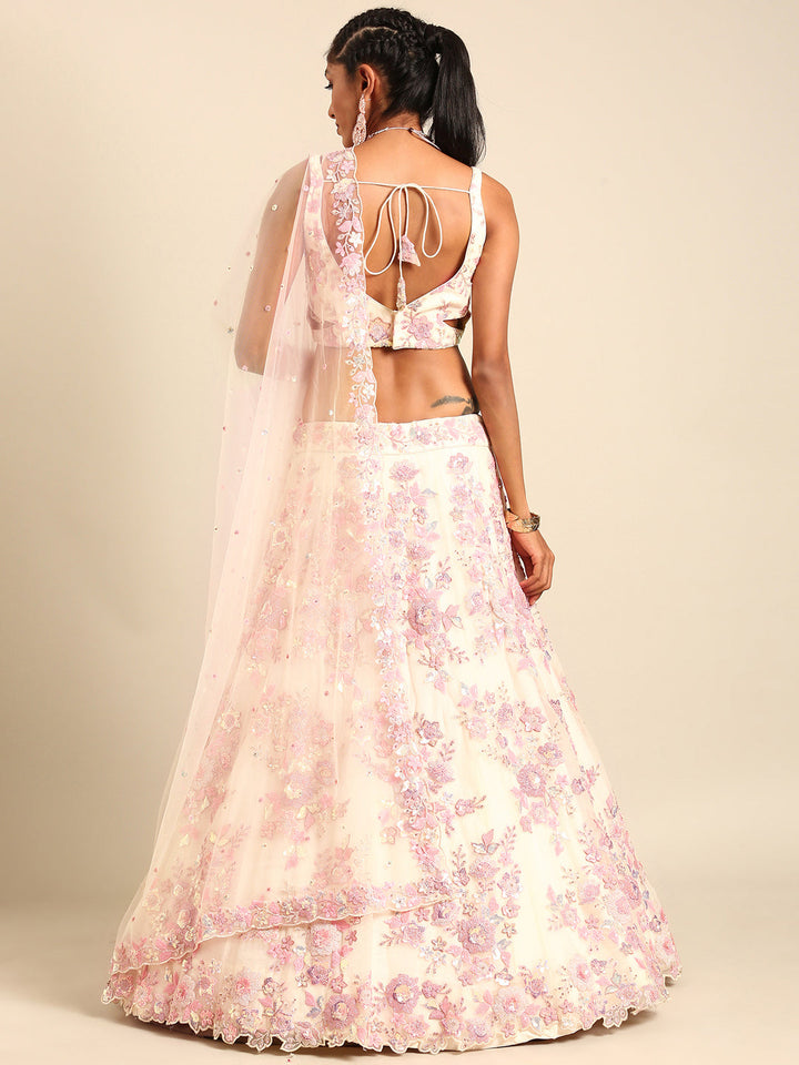 Heavy Zarkans Embroidered Net Stitched Bridal Lehenga choli