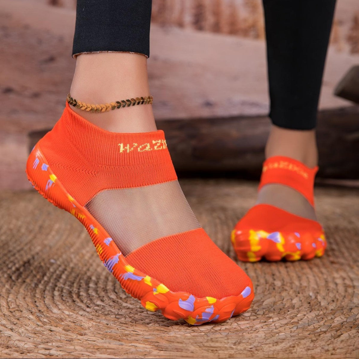 AquaTrek Shield Socks – Unisex Water Shoes with Anti-Cut/Grip Sole for Beach, Rapids & Theme Parks
