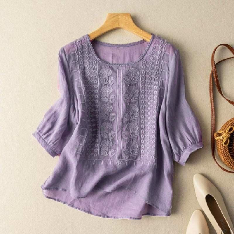 Adeline Prestige Viscose Blouse  - By Qivii