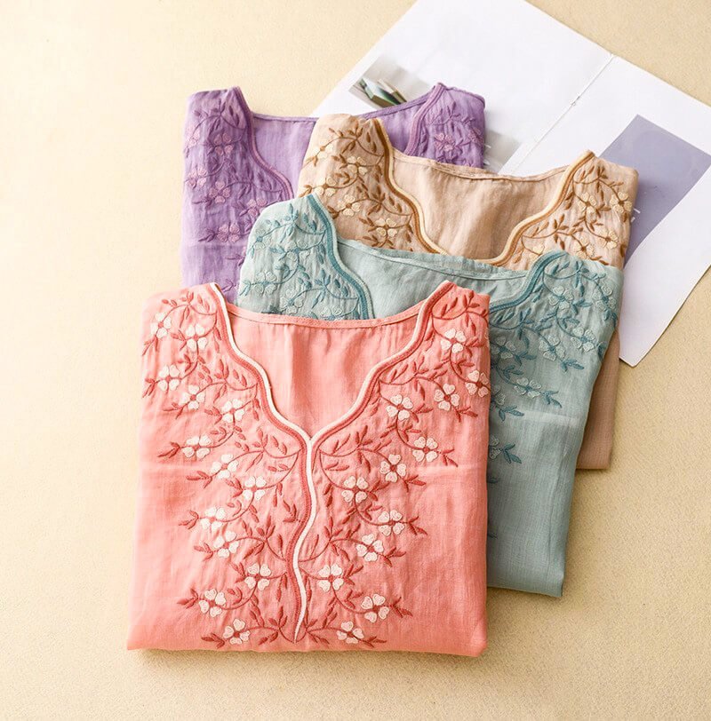 Iris Cotton-Linen Shirt  - By Qivii