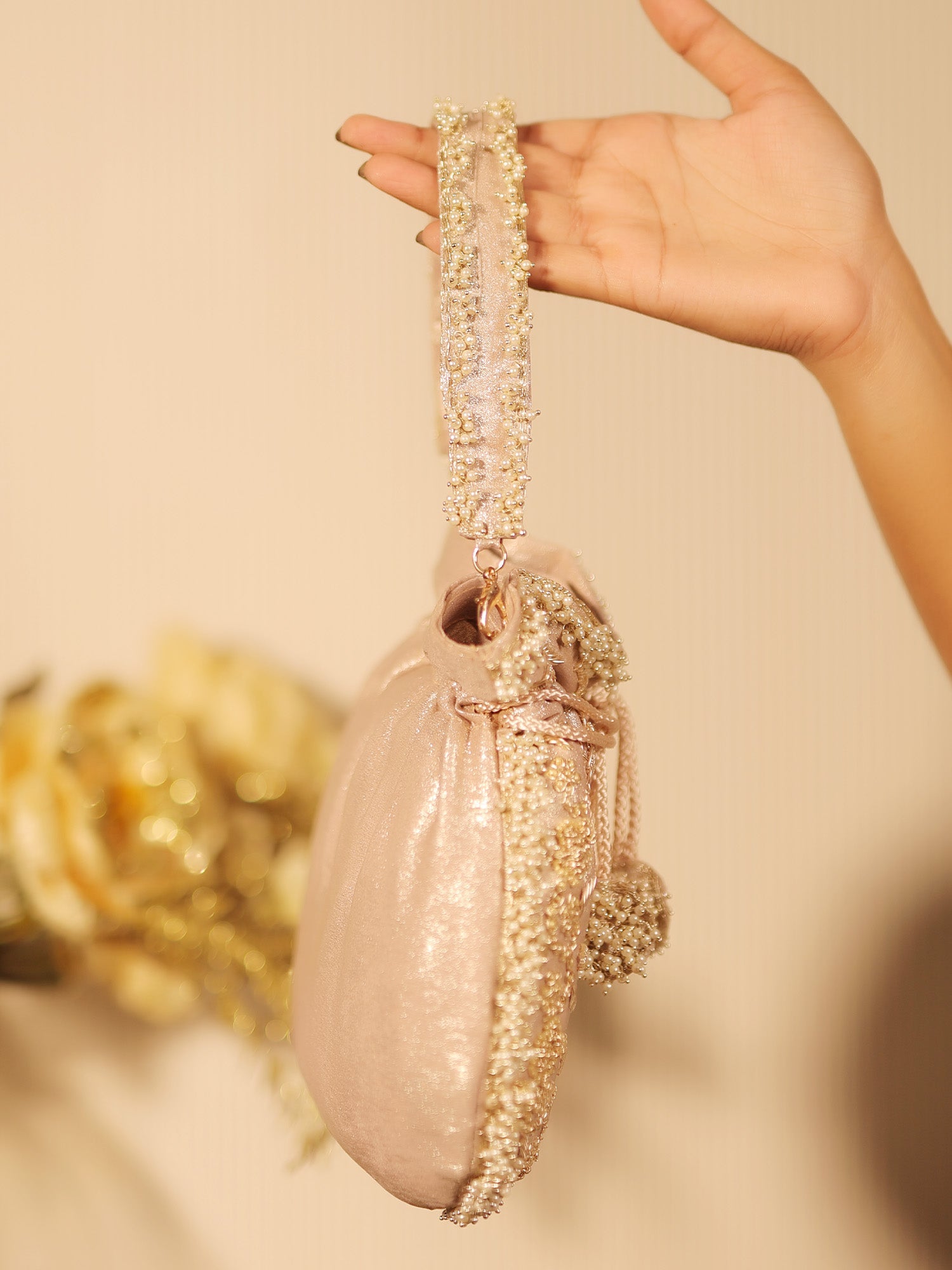 Marissa Pink Potli Bag