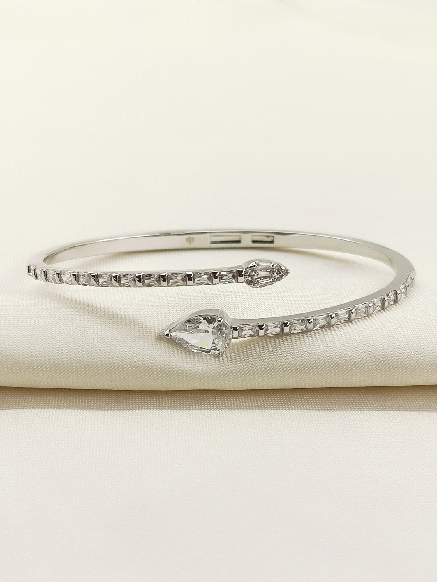 Adrika White American Diamond Bracelet