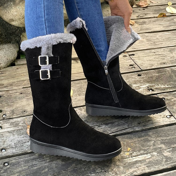 Women's FrostPuff Mid-Boots – Plush Lined, Slip-Resistant Winter Boots (US 4-10.5)