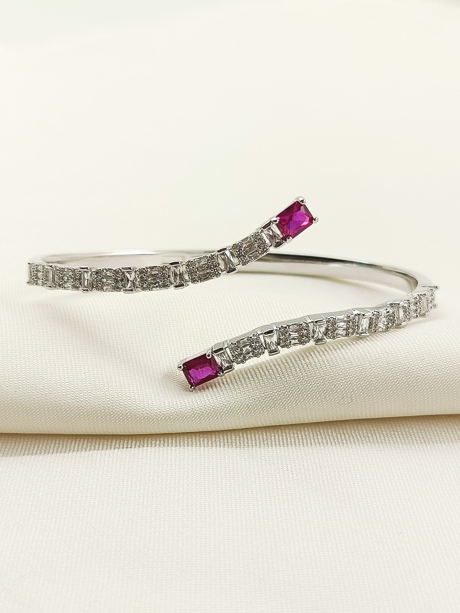 Harper Ruby American Diamond Bracelet