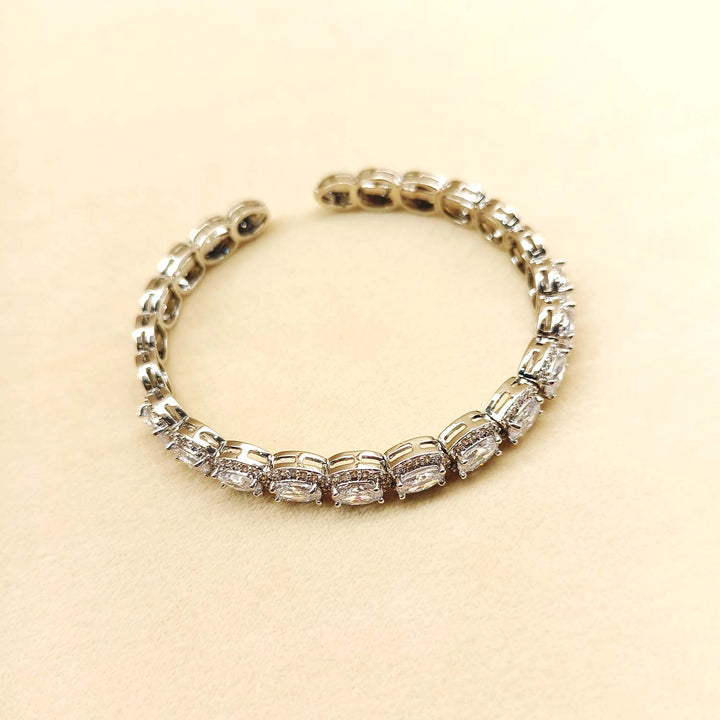 Nirmala American Diamond Silver Plated Bracelet