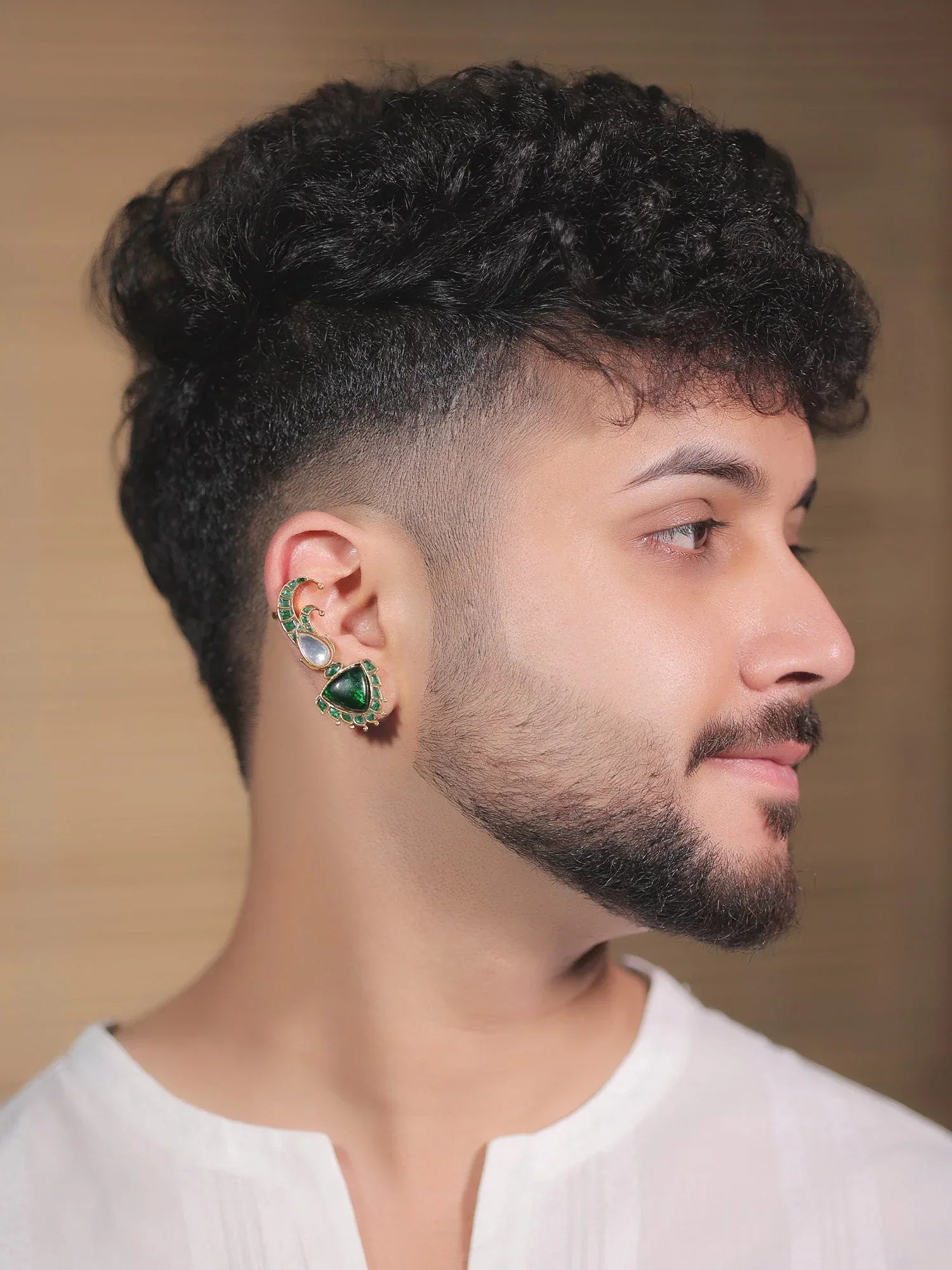 Nikki Green Kundan Earcuff