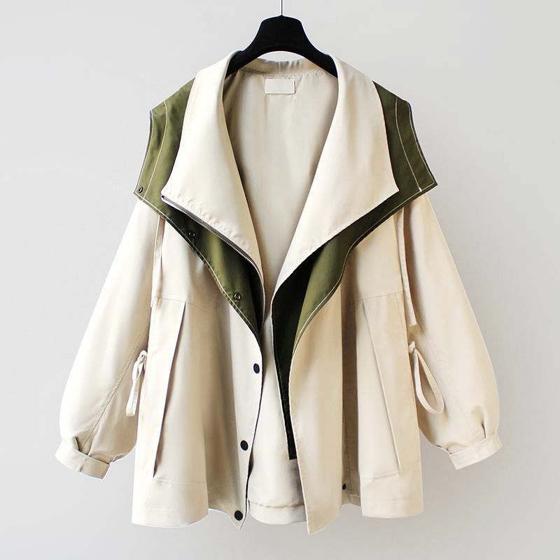 Amelia Asymmetrical Two-Tone Jacket  - By Qivii
