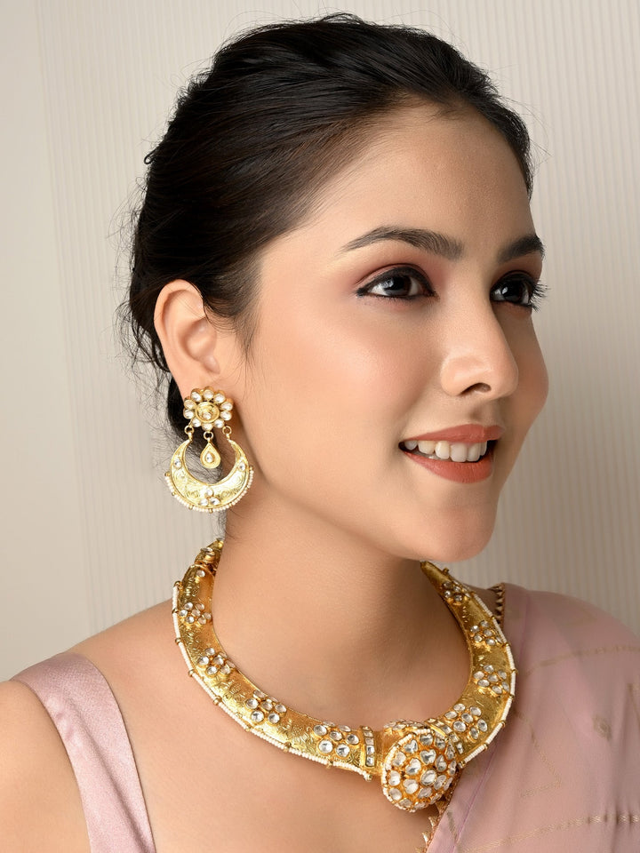 Petunia Hasli Style Kundan Set