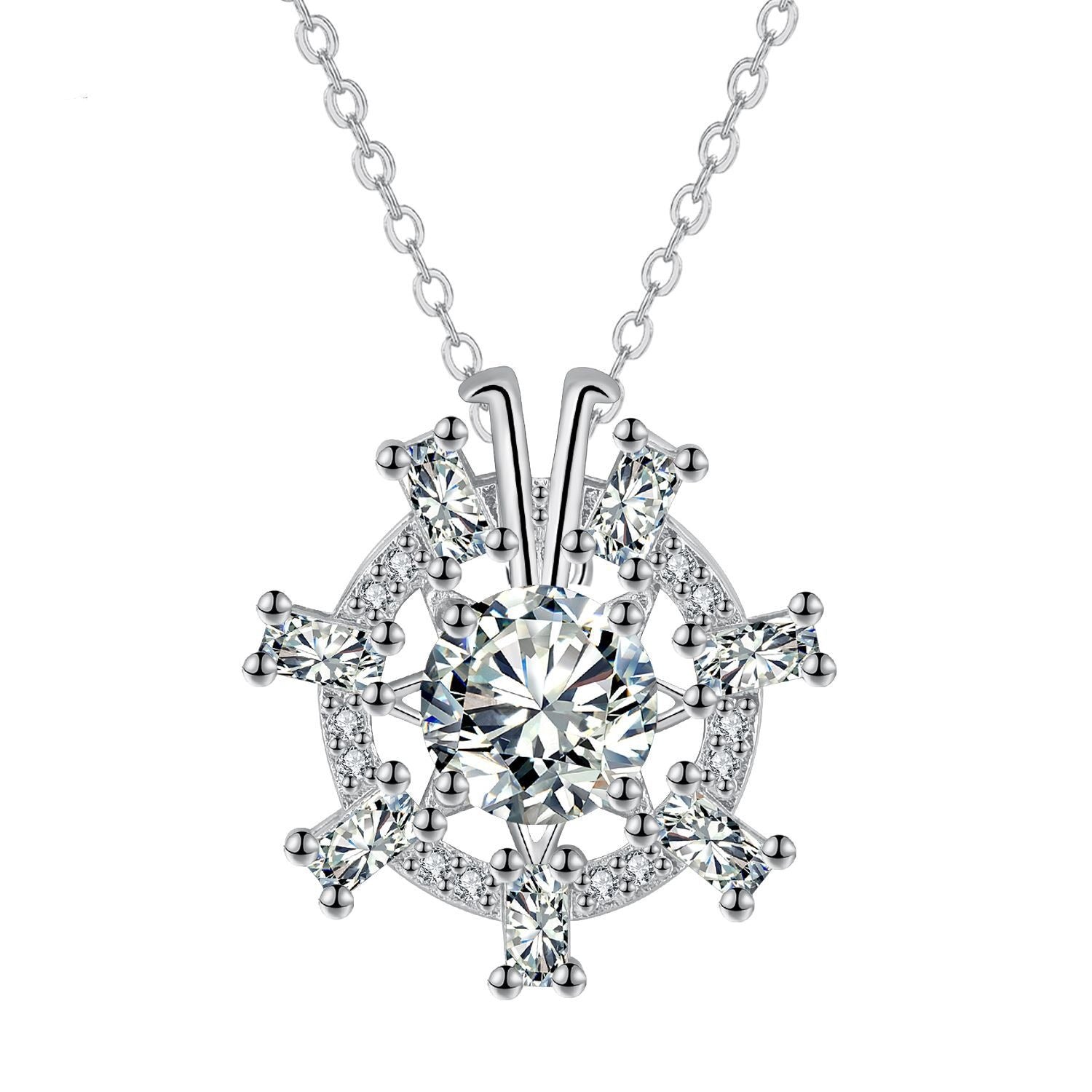 Bright Heart Fashion Necklace Female Clavicle Chain