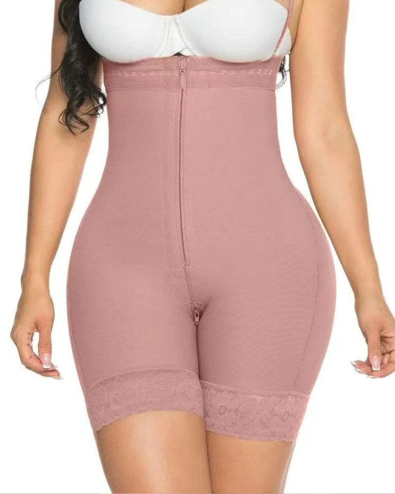Shapshe® Fajas Colombianas Compression Shapewear Open Bust Tummy Control with Zipper  - By Qivii
