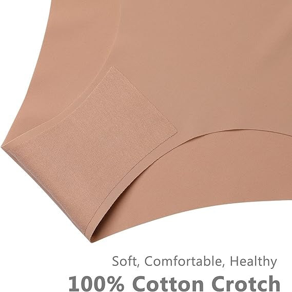 Sexy Ice Silk Low-Rise Panties Seamless Multicolor Briefs Lingerie  - By Qivii