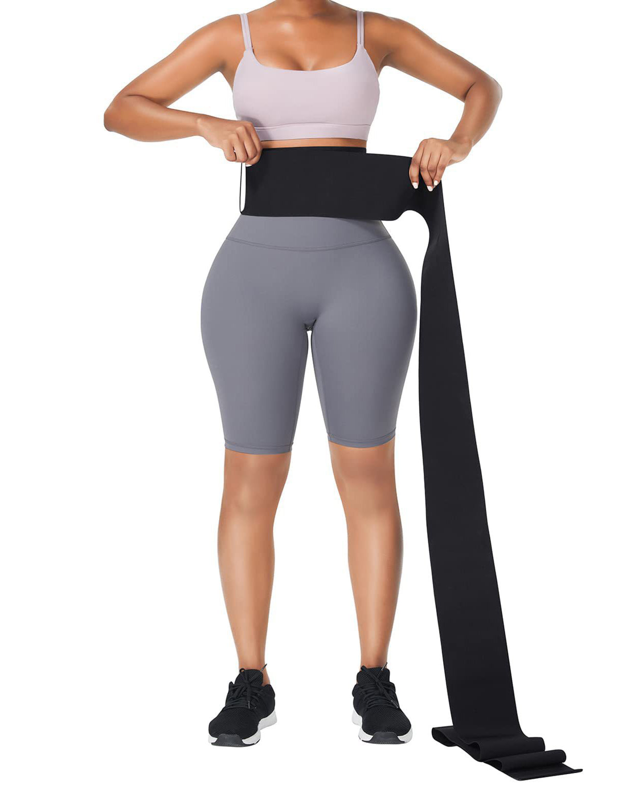 Waist Trainer For Women Belt Waist Cincher Tummy Wrap Plus Size Snatch Up Bandage  - By Qivii