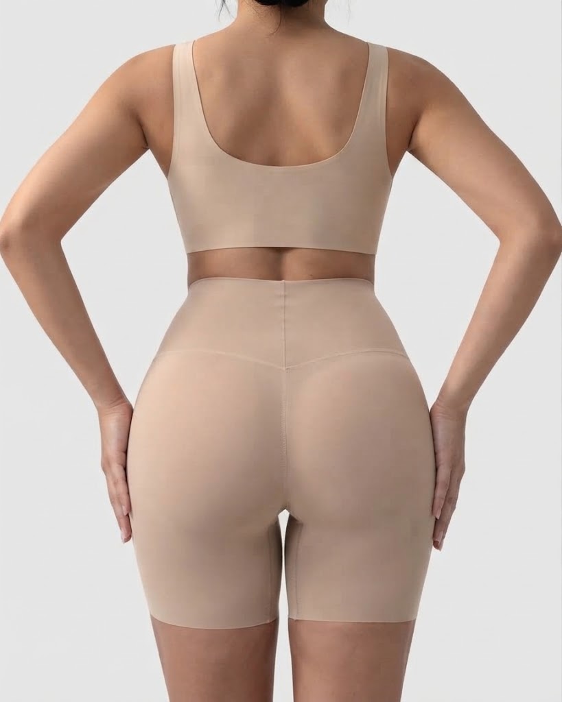 High Waist Seamless Tummy Control Butt Lifting Mesh Shaping Shorts