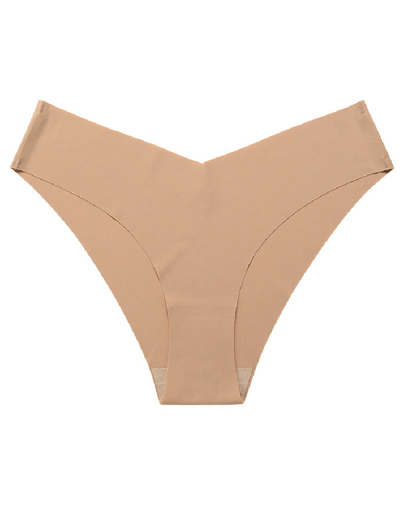 Sexy Ice Silk Low-Rise Panties Seamless Multicolor Briefs Lingerie  - By Qivii